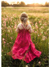 Cherry Cotton Twirl Flower Girl Dress